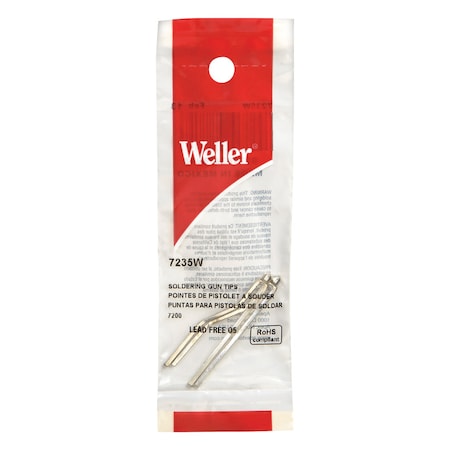 Weller Weller Lead-Free Soldering Iron Tip Copper 2 pc 7235